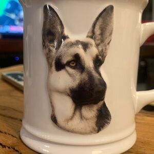 DIMENSIONAL GERMAN SHEPHERD PORTRAIT COFFEE MUG COFFEE CUP,by XPRES